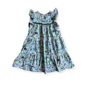 Tea Collection • Girls Tassel Tiered Print Dress • Size 8